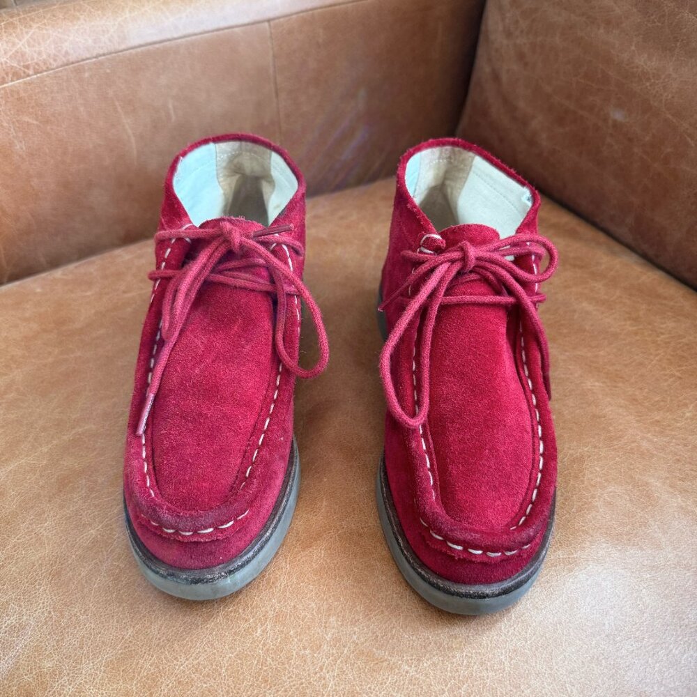 The Great Trooper Shoe Boot Red Women's 6.5 Wallabee